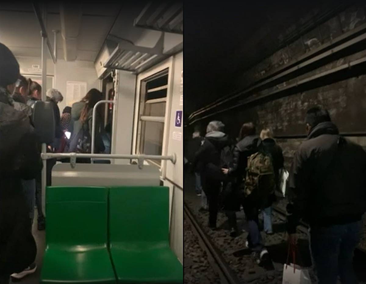 Passeggeri a piedi e al buio nel sottosuolo: paura sui binari in galleria